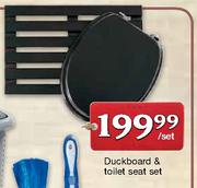 Duckboard & Toilet Seat-Set-Per Set