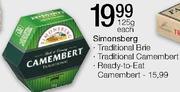 Simonsberg(Taditional Brie/Traditional Camembert)-125g Each 