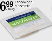 Lancewood Mozzarella Per 100g