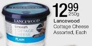 Lancewood Cottage Cheese Assorted,Each-250g