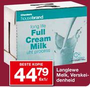 Langlewe Melk, Verskeidenheid-6 x 1 Ltr