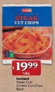 Iceland Steak Cut/Crinkle Cut Chips-1.5kg
