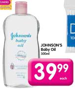 Johnson's Baby Oil-500ml Each