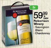 Robertson Winery Sauvignon Blanc/Chardonnay-3L Each