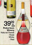 Robertson Winery Natural Sweet Rose/White/Red-1.5L Each