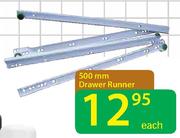 500mm Drawer Runner Each