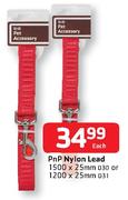 PnP Nylon Lead 1500 x 25mmm D30 or 1200 x 25mm D31-Each
