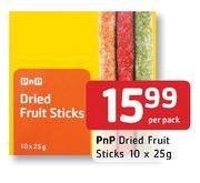 PnP Dried Fruit Sticks-10x25g Per Pack