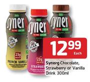 Synerg Chocolate, Strawberry Or Vanilla Drink-300ml Each