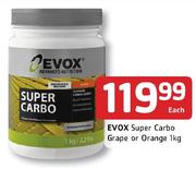 Evox Super Carbo Grape Or Orange-1kg Each