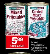 Mixed Vegetables/Curried Mixed Vegetables-410g each
