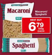 Macaroni/Spaghetti-500g each