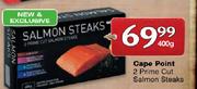 Cape Point 2 Prime Cut Salmon Steaks-400g