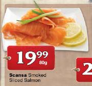 Scansa Smoked Sliced Salmon-80g