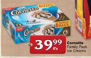 Cornetto Family Pack Ice Creams-6's Per Pack