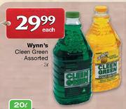 Wynn's Cleen Green-2L Each
