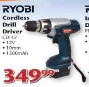 Ryobi Cordless Drill Driver-( CD-12)