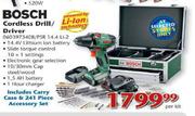 Bosch Cordless Drill/Driver-Per Kit