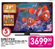 Sinotec 39" (99cm) Full HD Slim LED TV (STL-39ME82)