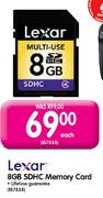 Lexar SDHC Memory Card-8GB