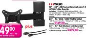Mounts 32-47" Full Motion LCD Bracket Each