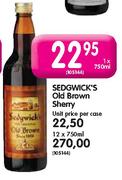 Sedgwick's Old Brown Sherry-12 x 750ml