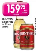 Hunters Cider NRB or Cans-24 x 330ml