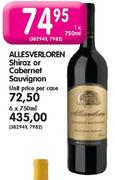 Allesverloren Shiraz or Cabernet Sauvignon-6 x 750ml