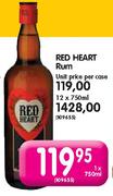 Red Heart Rum-750ml
