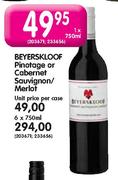 Beyerskloof Pinotage or Cabernet Sauvignon/Merlot-750ml
