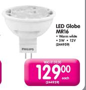 Philips LED Globe MR16-Each