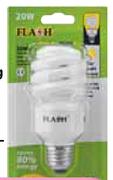 Flash Energy Saving Spiral Sensor Lamp(215071)-20W Each