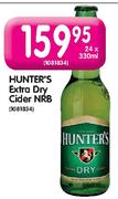 Hunter's Extra Dry Cider NRB-24X330ml