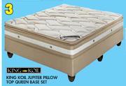 King Koil Jupiter Pillow Top Queen Base Set