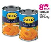 Koo Peach  Halves/Slices-410g Each