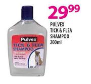 Pulvex Tick & Flea Shampoo - 200ml 