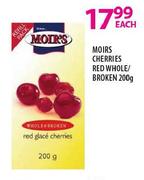 Moirs Cherries Red Whole/Broken-200g Each