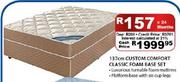 137cm Custom Comfort Classic Foam Base Set