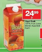 Liqui Fruit 100% Fruit Juice Blend Assorted-2Ltr Each