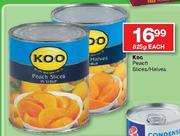 Koo Peach Slices/Halves-825g Each