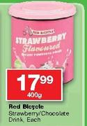 Red Bicycle Strawberry/Chocolate Drink-400g Each
