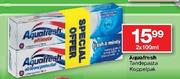 Aquafresh Tandepasta Koppelpak-2 x 100ml