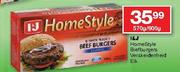 I & J  Homestyle Biefburgers Verskeidenheid-570g/600g Elk