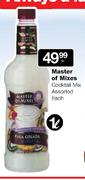 Master Of Mixes Cocktail Mix Assorted-1Ltr Each