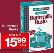 Housebrand Buttermilk Rusks-500gm