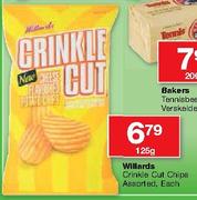 Willards Crinkle Cut Chips-125gm
