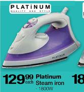 Platinum Steam Iron-800Watt Each