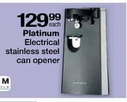 Platinum Electrical Stainless Steel Can Opener-Each