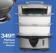 Platinum 3-Tier Food Steamer-Each