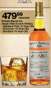 Private Barrel Co. Single Malt Scotch Whisky-750ml Eac